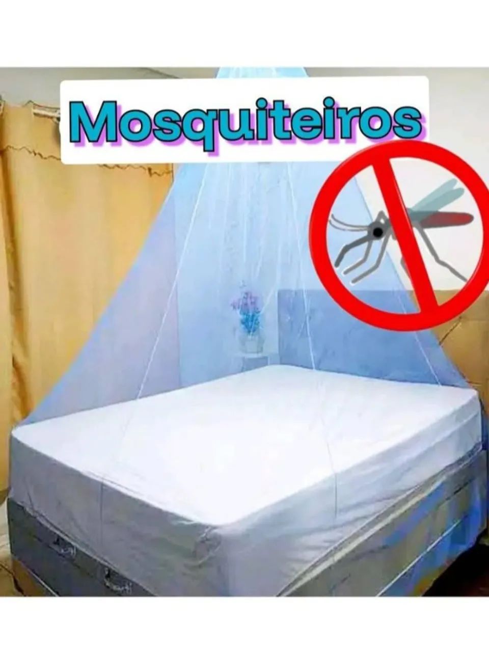 mosquiteiros para camas e redes.