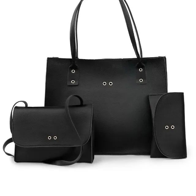kit 3 bolsas femininas para qualquer ocasião