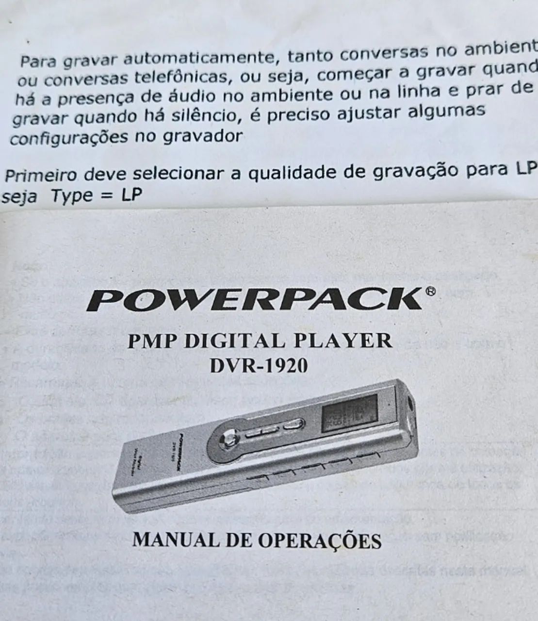 Gravador digital POWERPACK 1920 grava voz ligação telefônica reproduz no PC e fone de ouvi - Foto 6