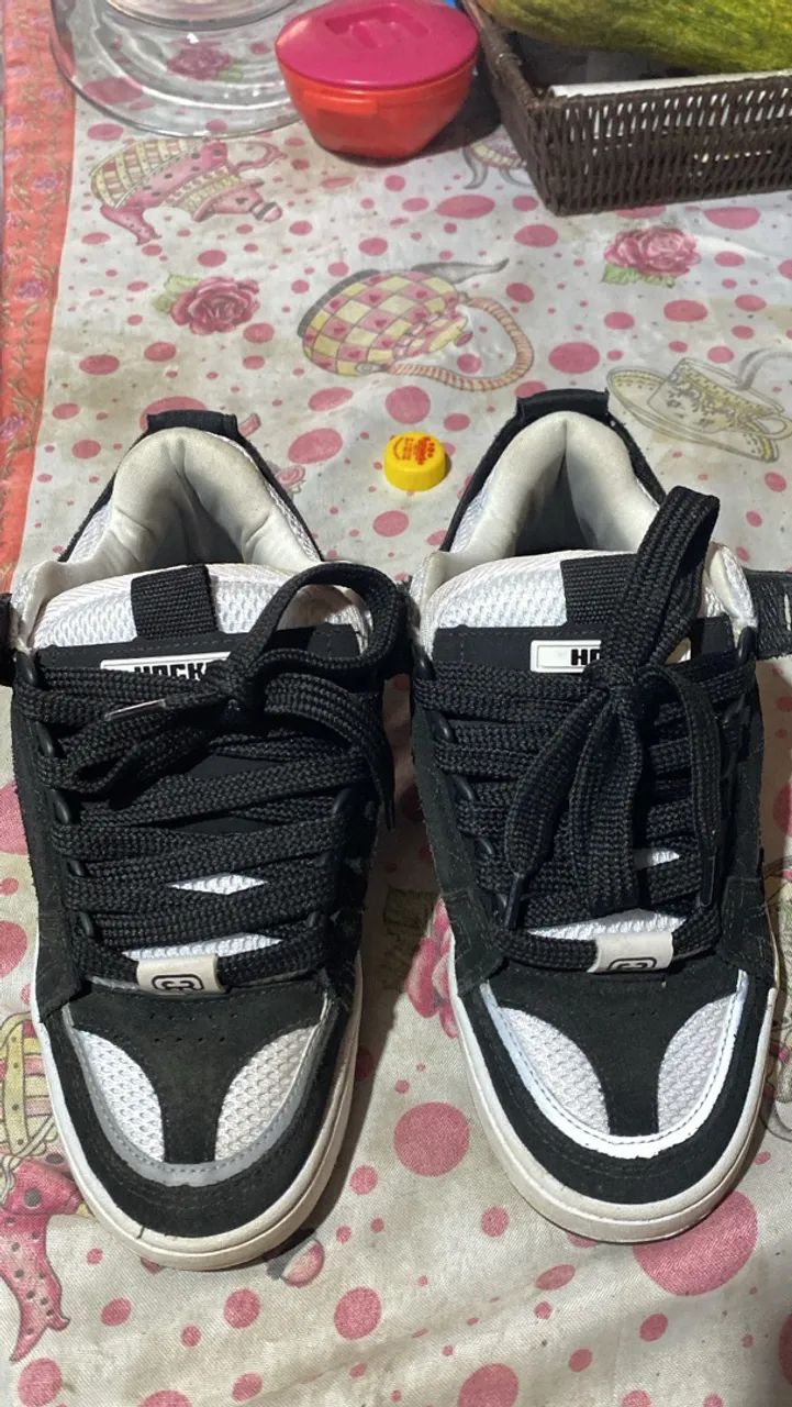 Tênis hocks preto refletivo N40  - Foto 4