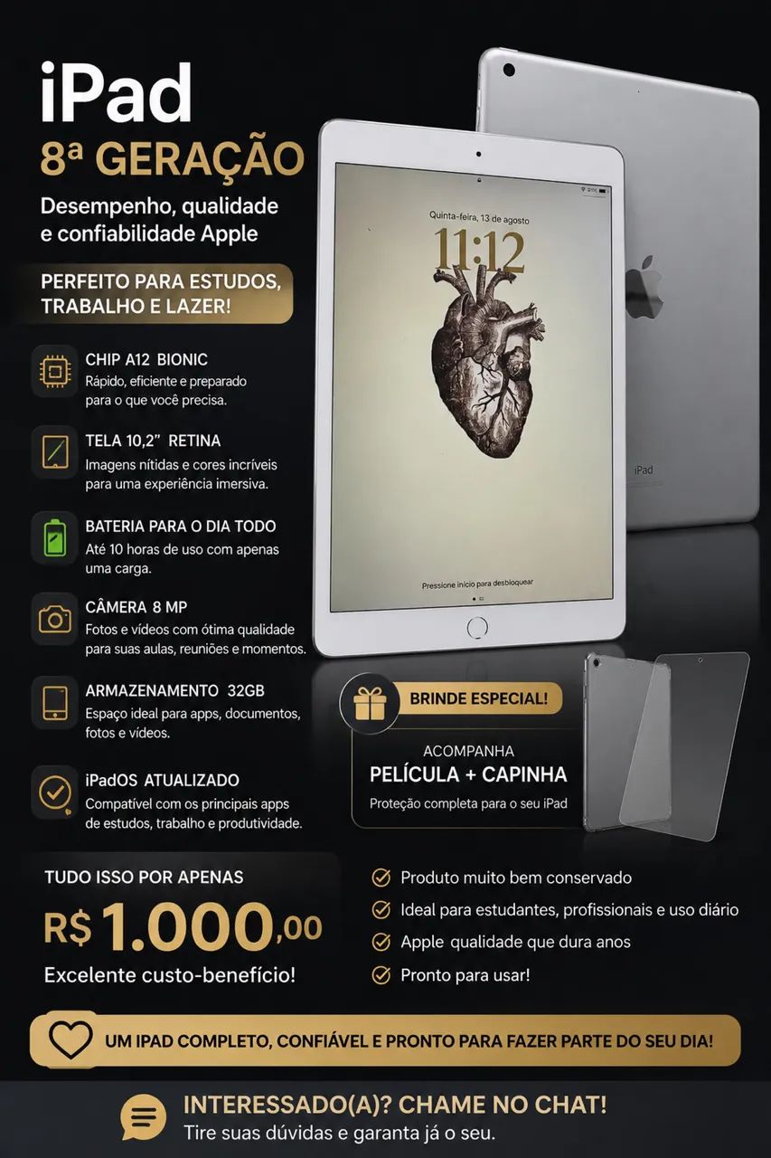 iPad 8° geração  - Foto 3