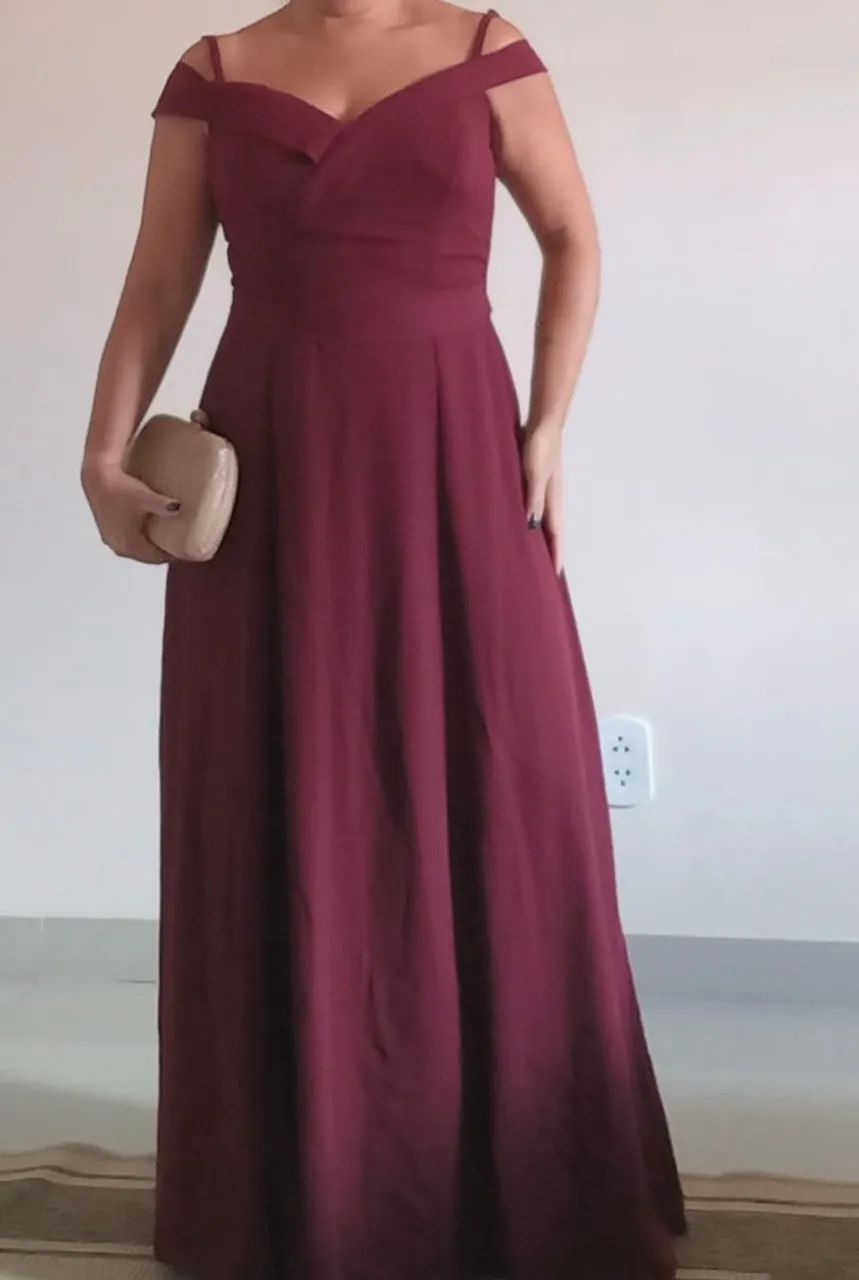 VESTIDO LONGO MARSALA - Foto 3