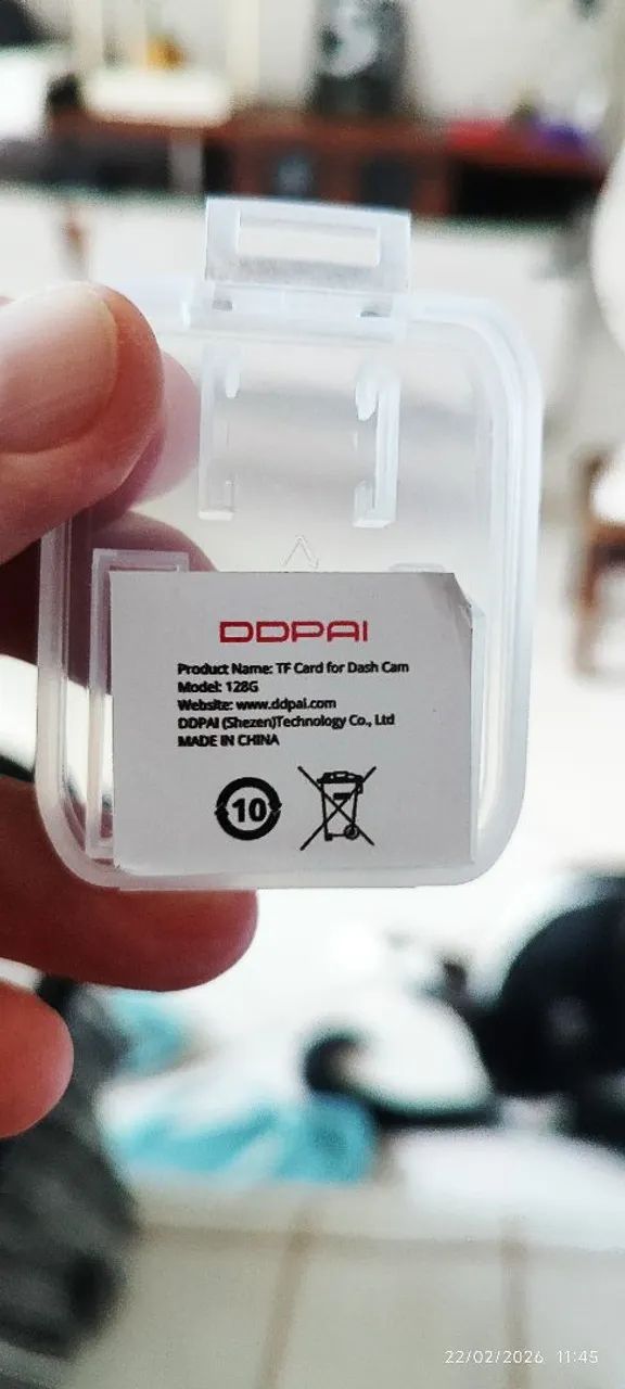 Câmera Veicular Dashcam N1 DDPAI Dual C/ Cartão de memória  - Foto 3