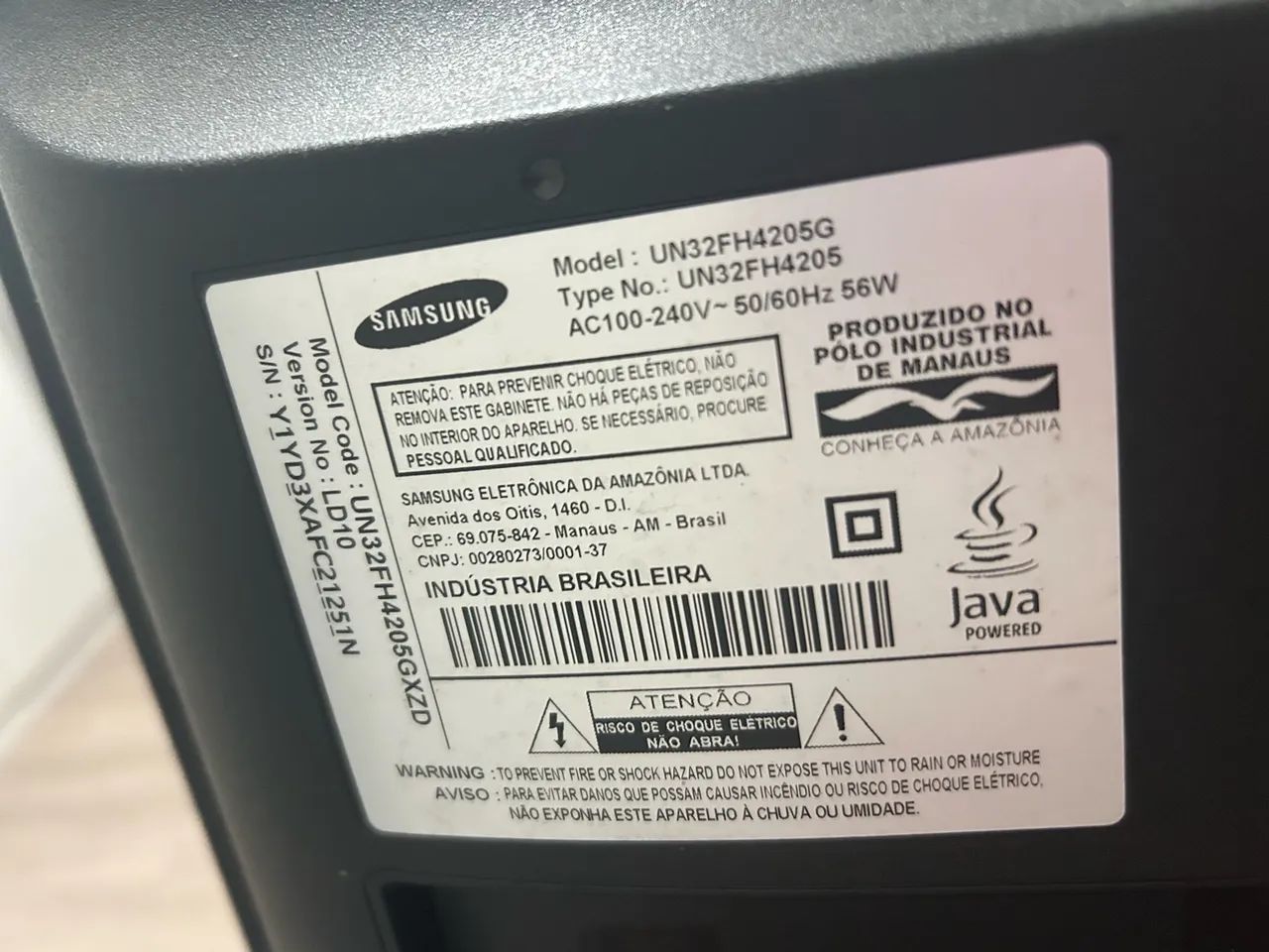 Televisão 32 polegadas samsung- NÃO É SMART - Foto 2