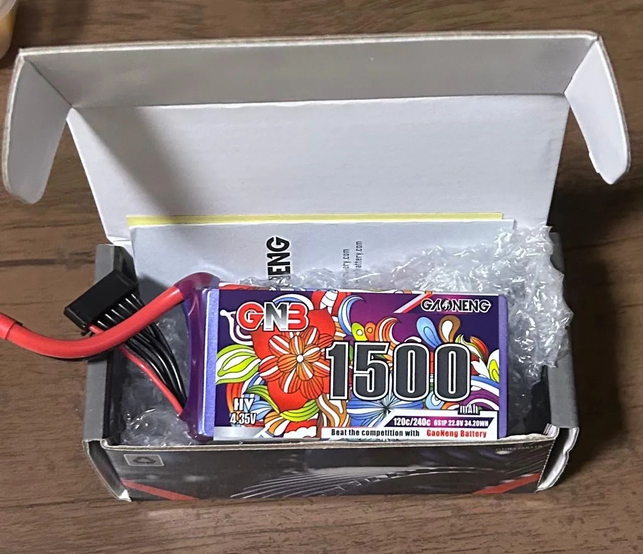 Bateria LIHV 6S GNB 1500mah 120c/240c - Foto 2
