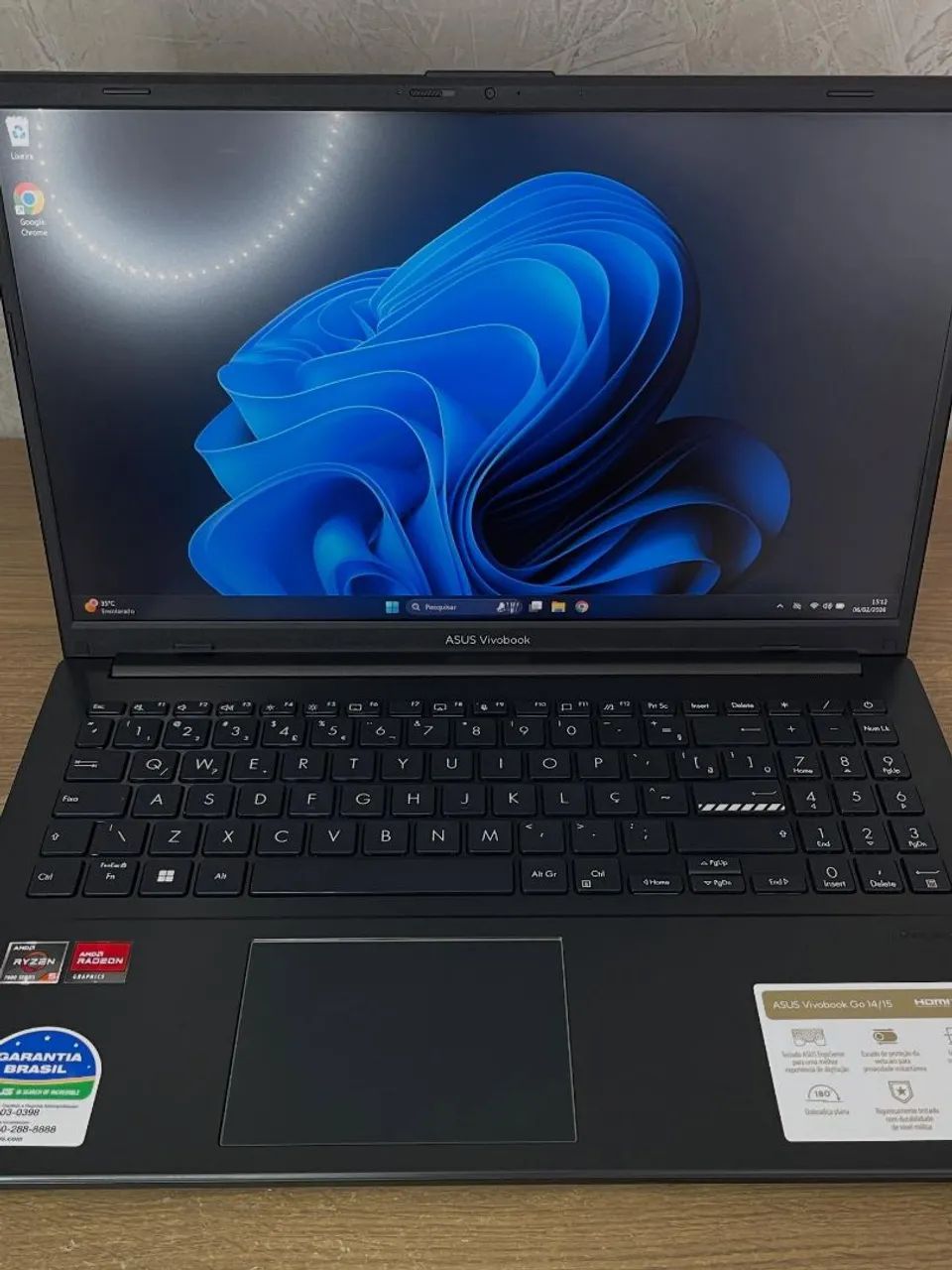 Notebook ASUS Vivobook Go 15, 512 ssd, 8gb ram, tela IPS com Placa de Vídeo integrada - Foto 5