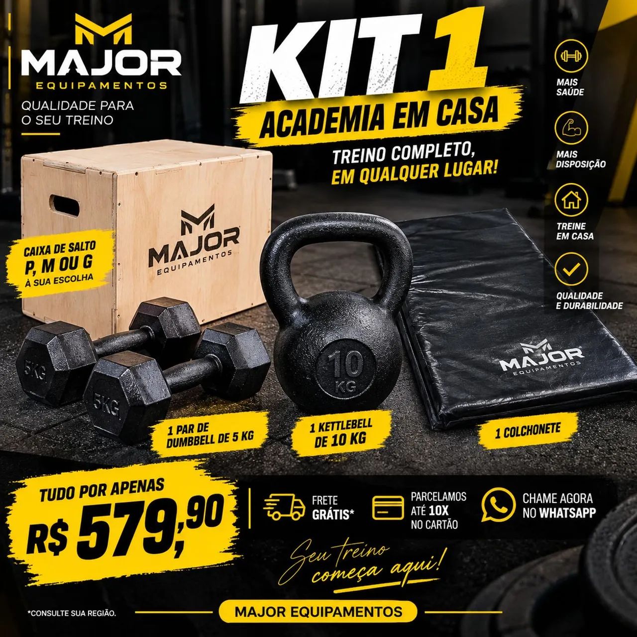 Kit treino em casa 