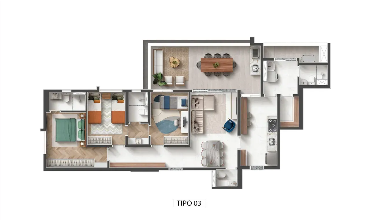 PLANTA 125m²