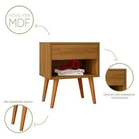 Mesa de Cabeceira 100% MDF 1 Gaveta - (Entregamos)!! - Foto 5