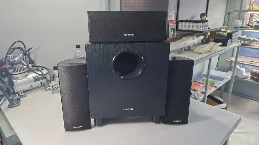 Caixas de som (3) e subwoofer Onkyo - Foto 2