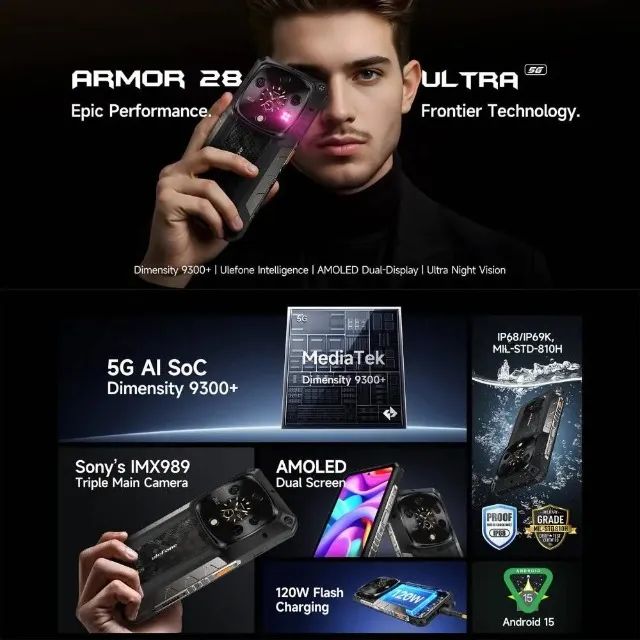 Celular uleFone Armor 28 Ultra Dual Chip 1TB 5G - Foto 3