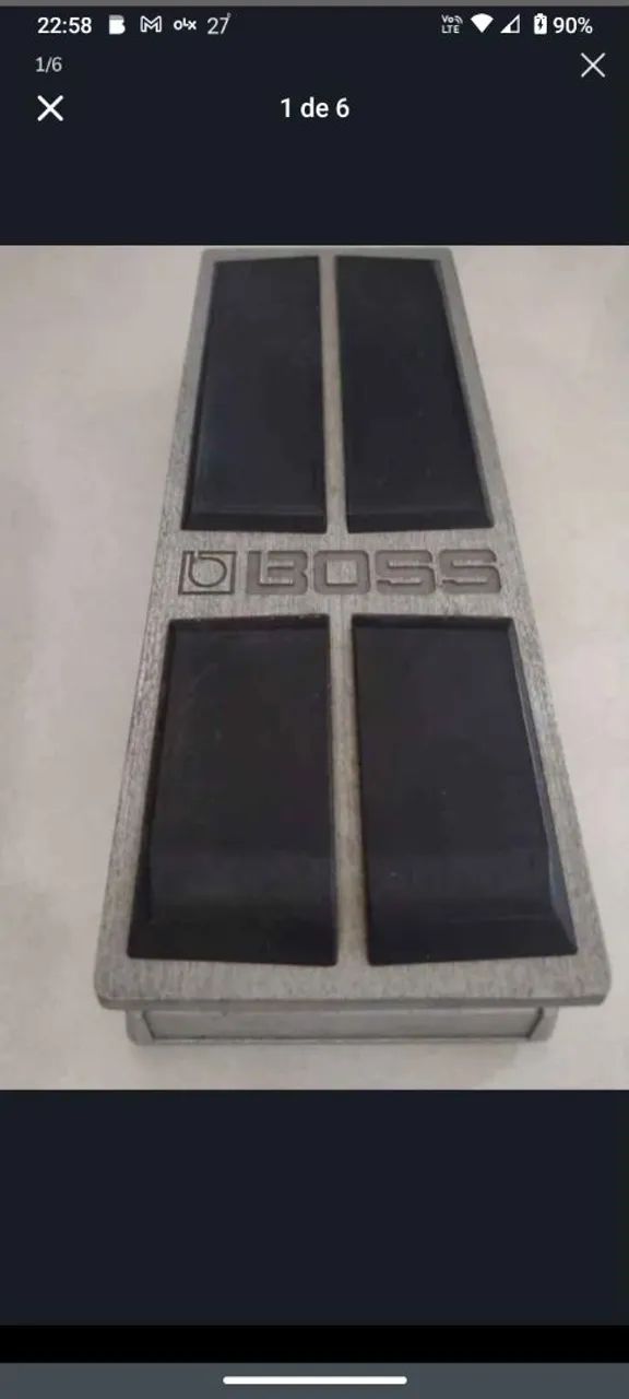 Pedal de volume e expressão Boss - Foto 5