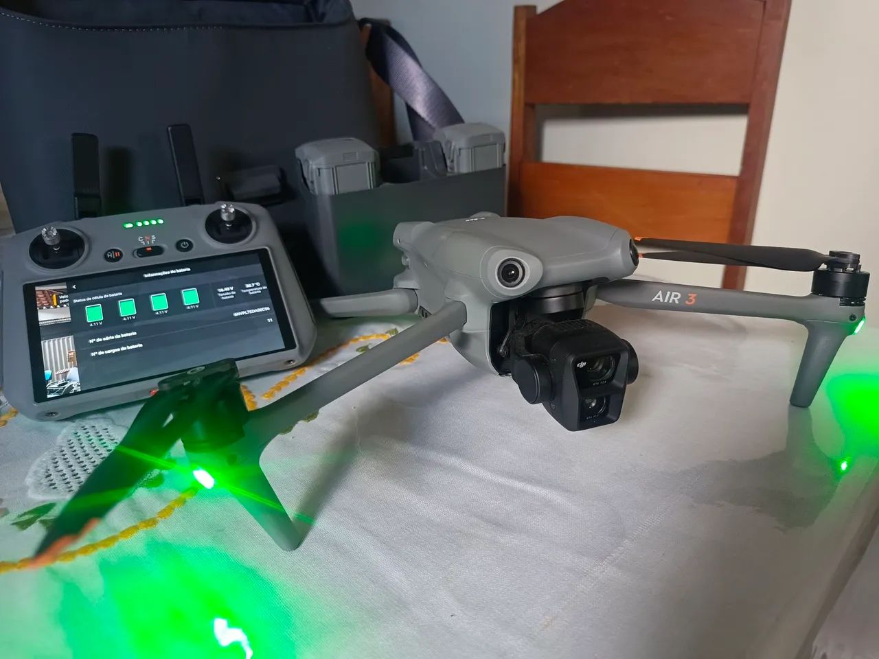 Drone Dji Mavic Air 3 Flymore Ac Cartão 