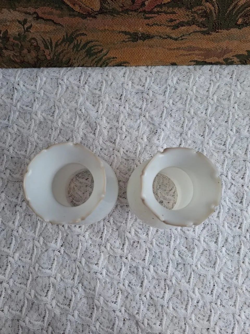 Dupla de cúpulas em opalina  - Foto 5