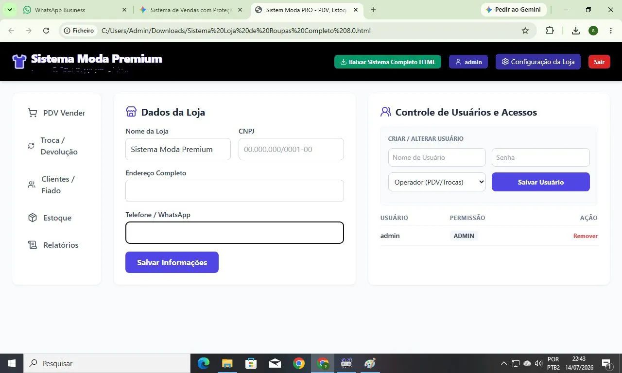 Sistema programa para loja de roupas completo - Foto 3