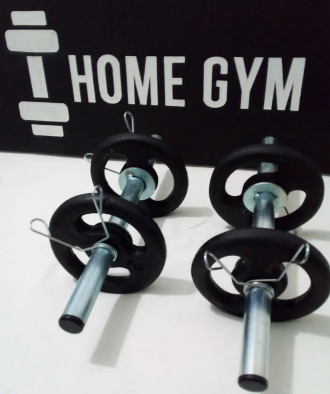 Kit Barras 40cm e 8 kg Anilhas