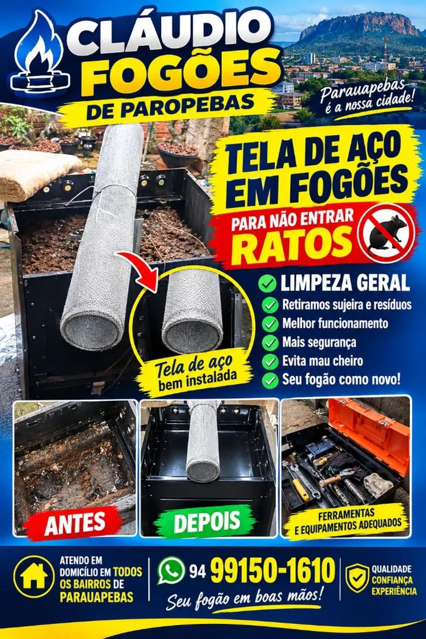 *claudio fogões  de parauapebas 