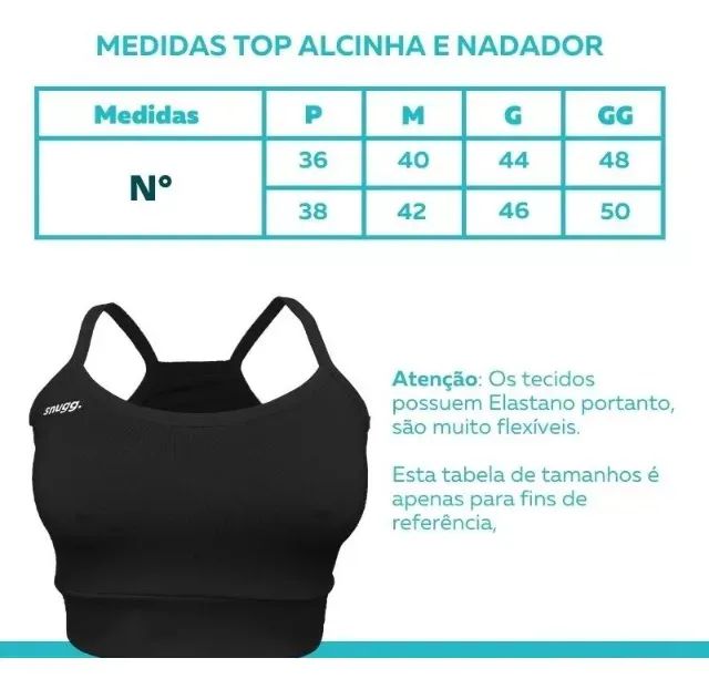 TOP de Alcinha ou Nadador, sem Bojo - Foto 3