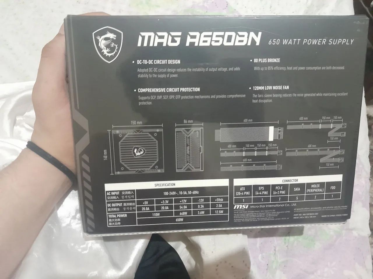 Fonte 650W MAG A650BN - Foto 3
