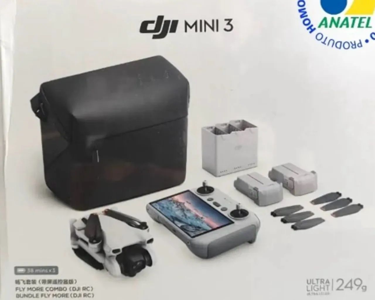 Drone DJI mini 3 combo fly more semi novo  - Foto 2