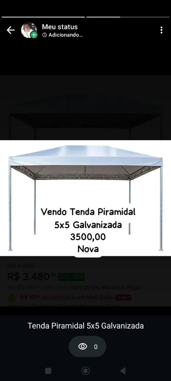 Tenda piramidal 5x5