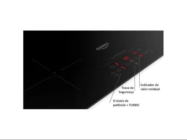 FOGÃO COOKTOP INDUÇÃO 4 BOCAS DAKO Dividimos Em Até 10x Sem Juros - Foto 2