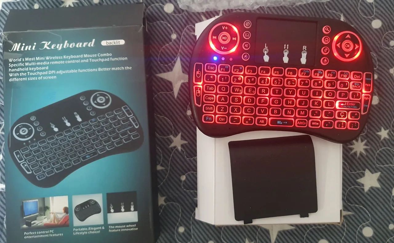 Mini teclado sem fio com touchpad  - Foto 4