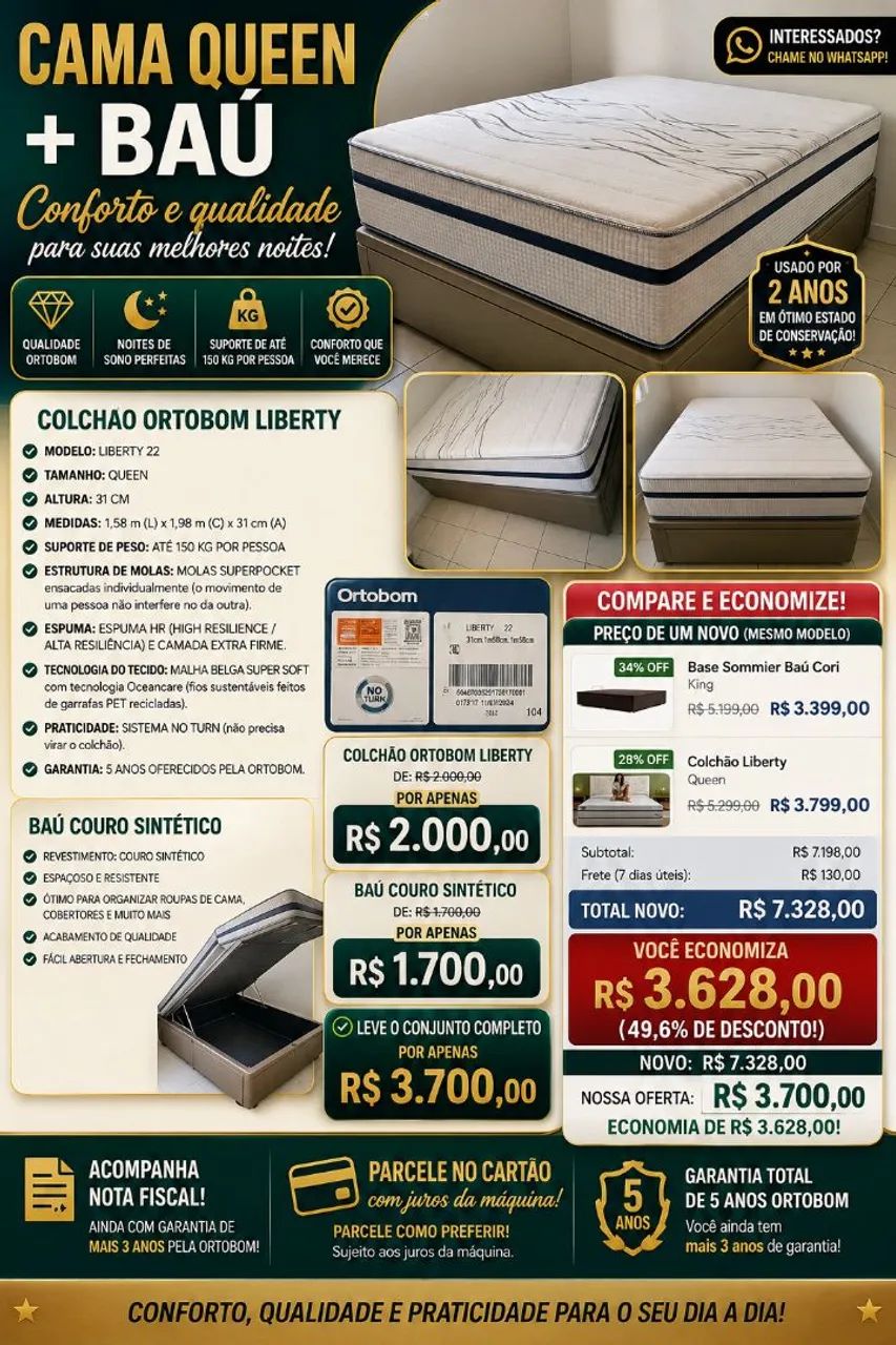 Cama Baú Queen 