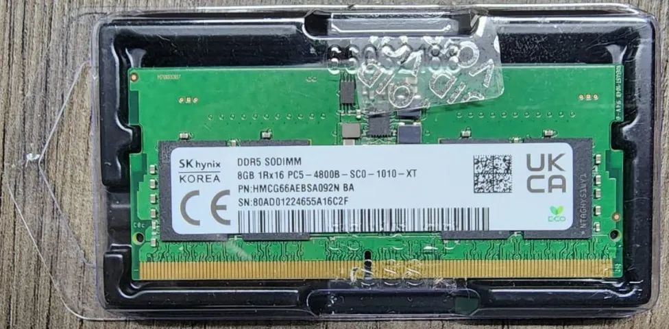 Memória Ram 8gb Ddr5 4800mhz Original Dell Sk Hynix - 8gb (Usado)