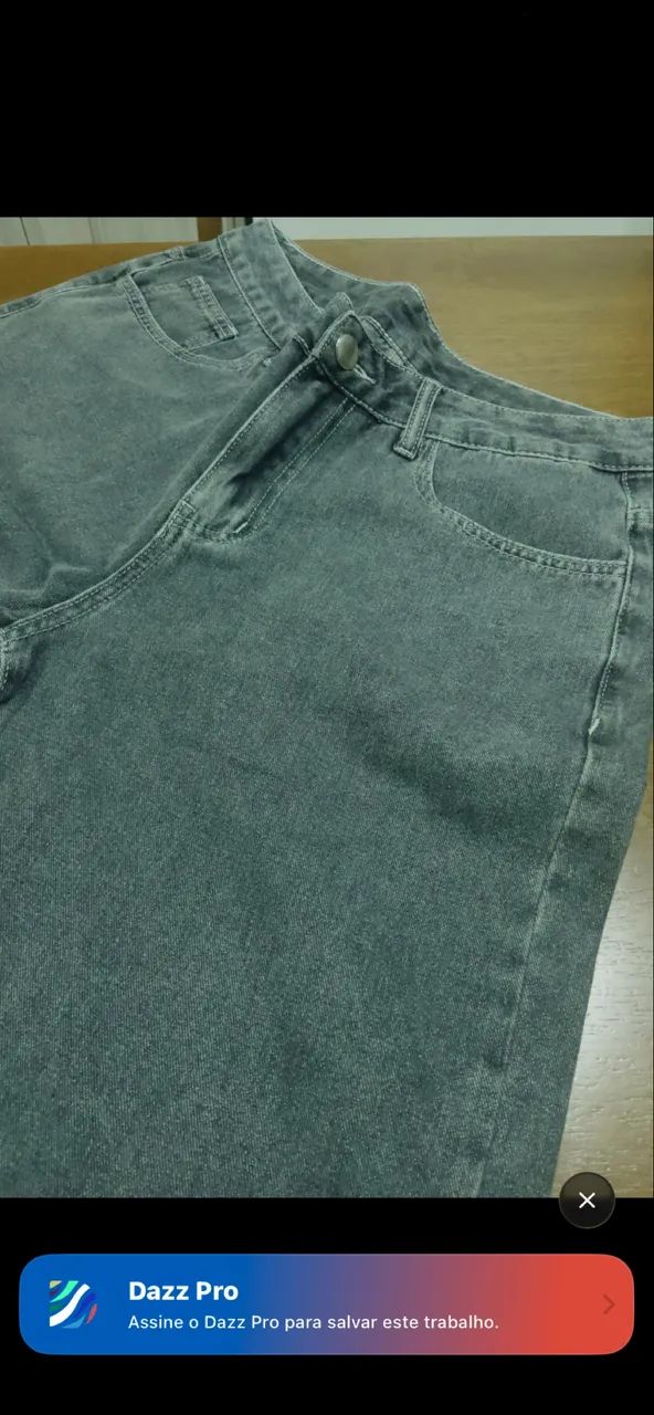 Calça Jeans Cinza escuro - Foto 2
