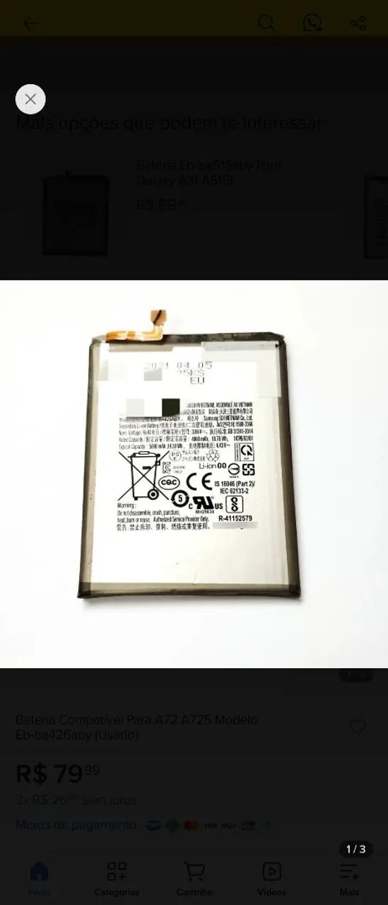 Baterias para Samsung