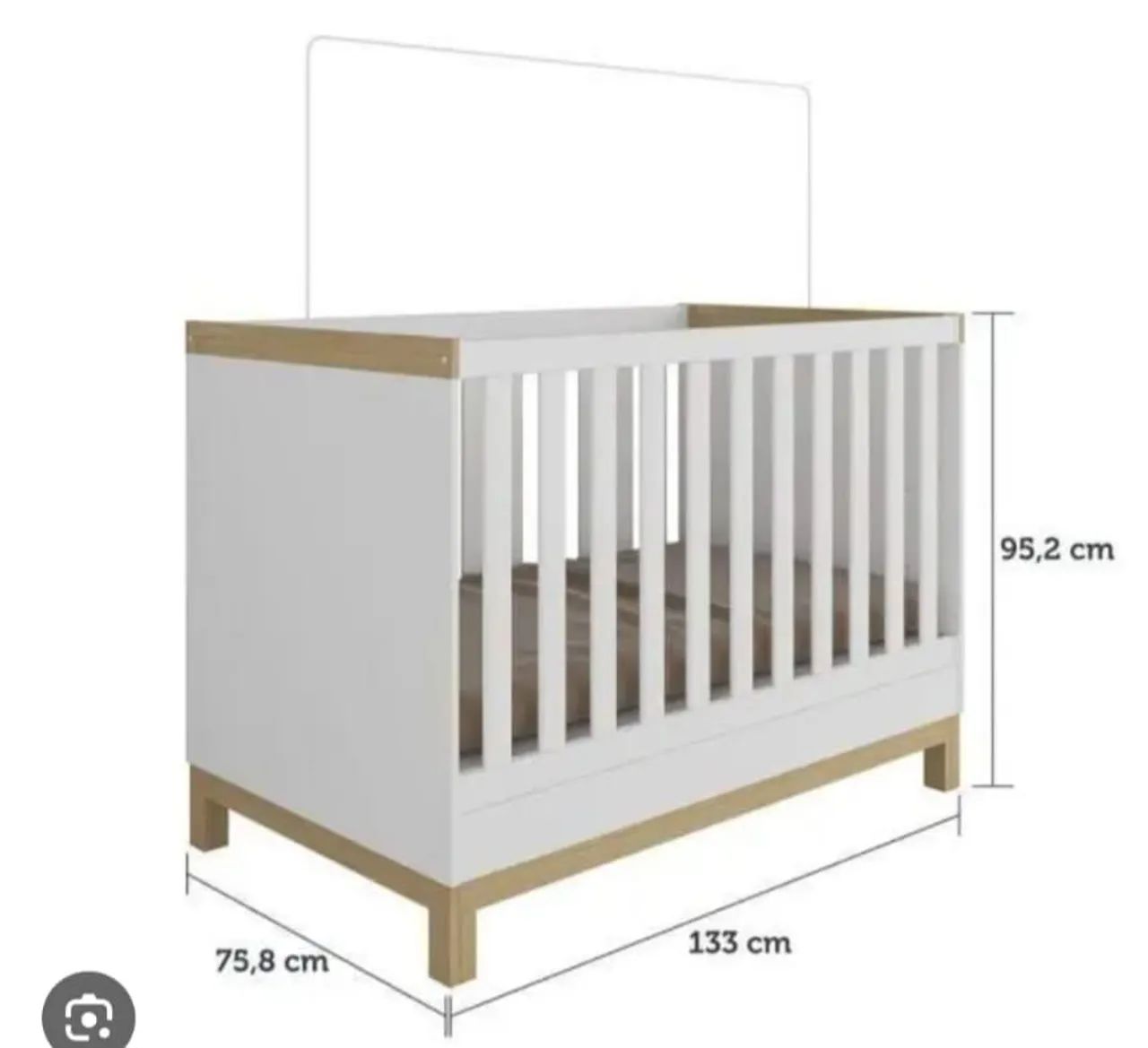Vendo berço 3 em 1 vira mini cama - Foto 3
