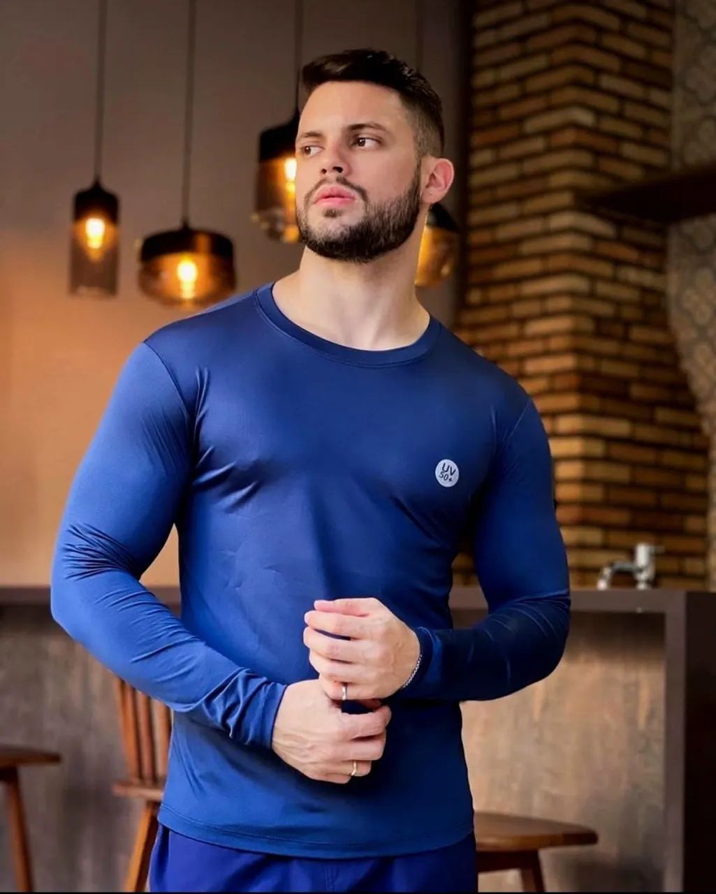 Camisa de proteção uv masculina  - Foto 2
