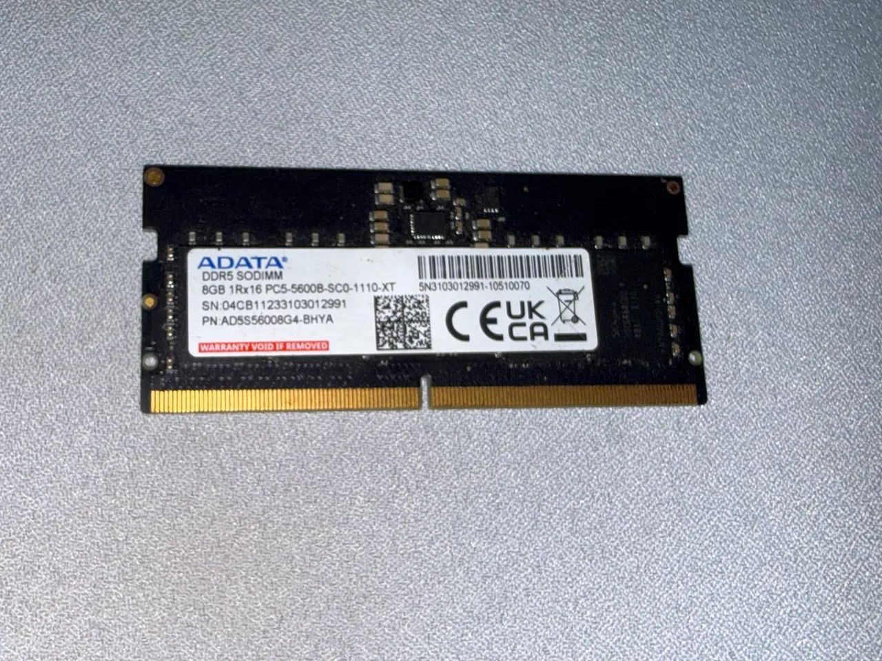 Memoria DDR5 Adata 8GB Notebook 5600mhz - Foto 4