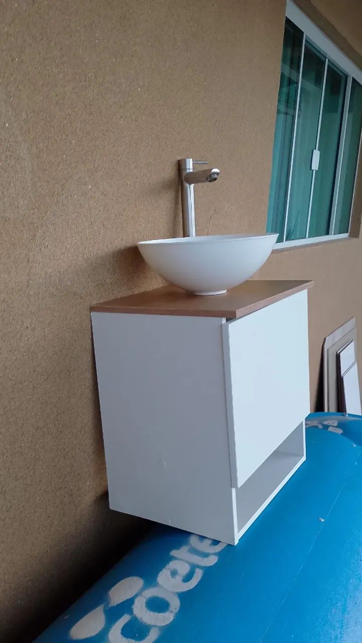 Vendo Pia para banheiro com balcão  - Foto 4