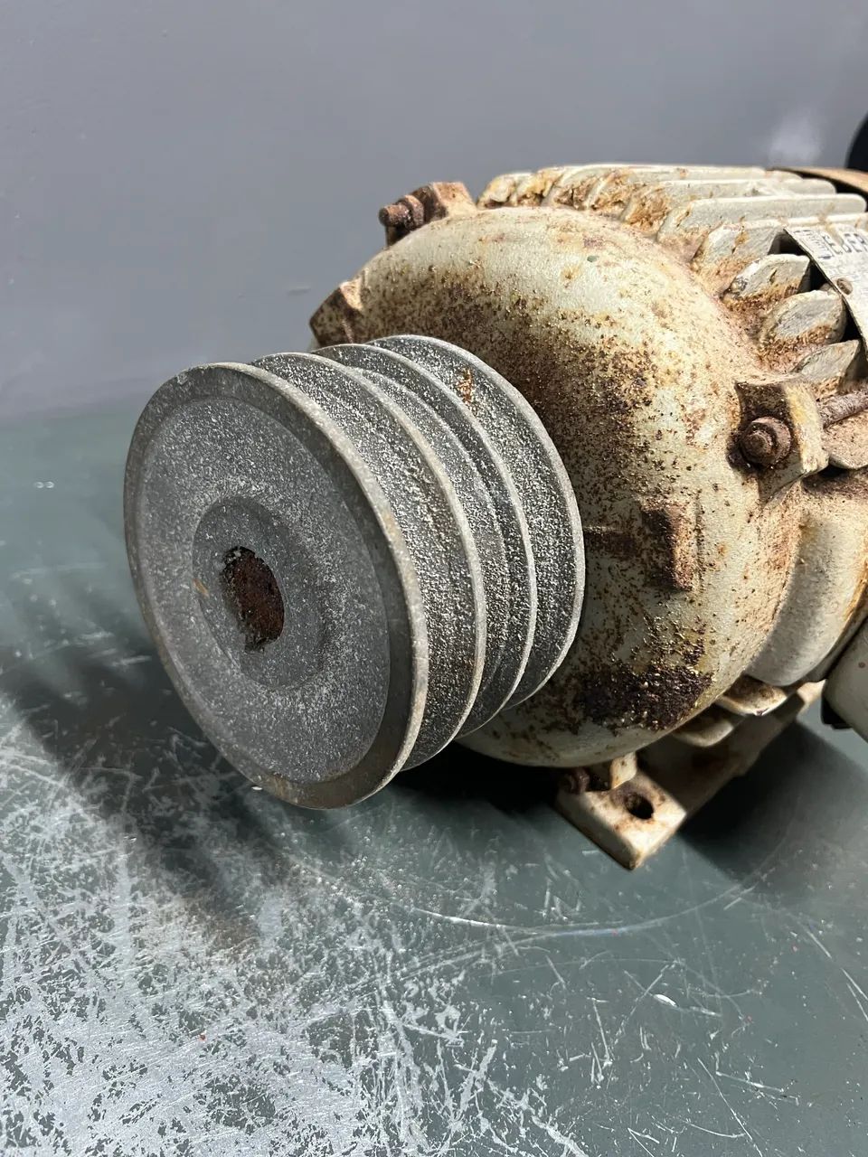 Motor Elétrico Eberle Trifásico - Aproximadamente 1 CV - Com Polia Dupla - Foto 4