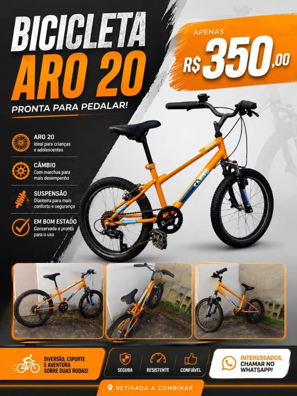 Bicicleta Caloi Aro 20