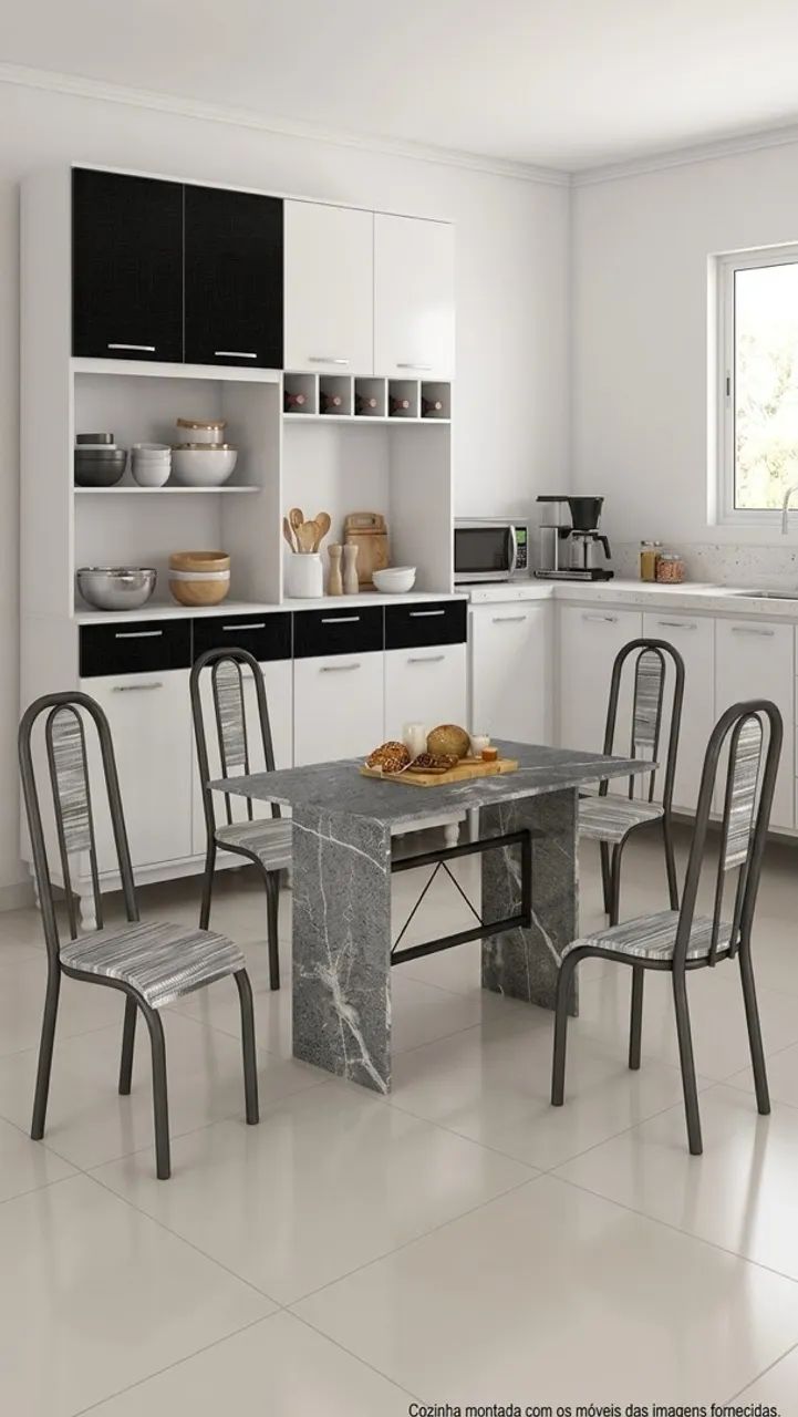 Mesa pé d e mármore 