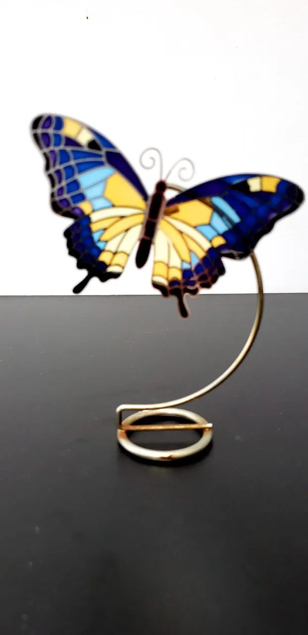 Escultura de Borboleta Azul - Foto 3