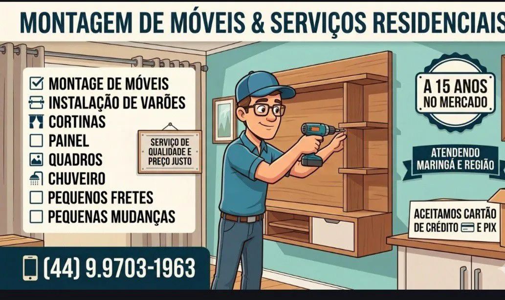 MONTADOR DE MÓVEIS PROFISSIONAL 