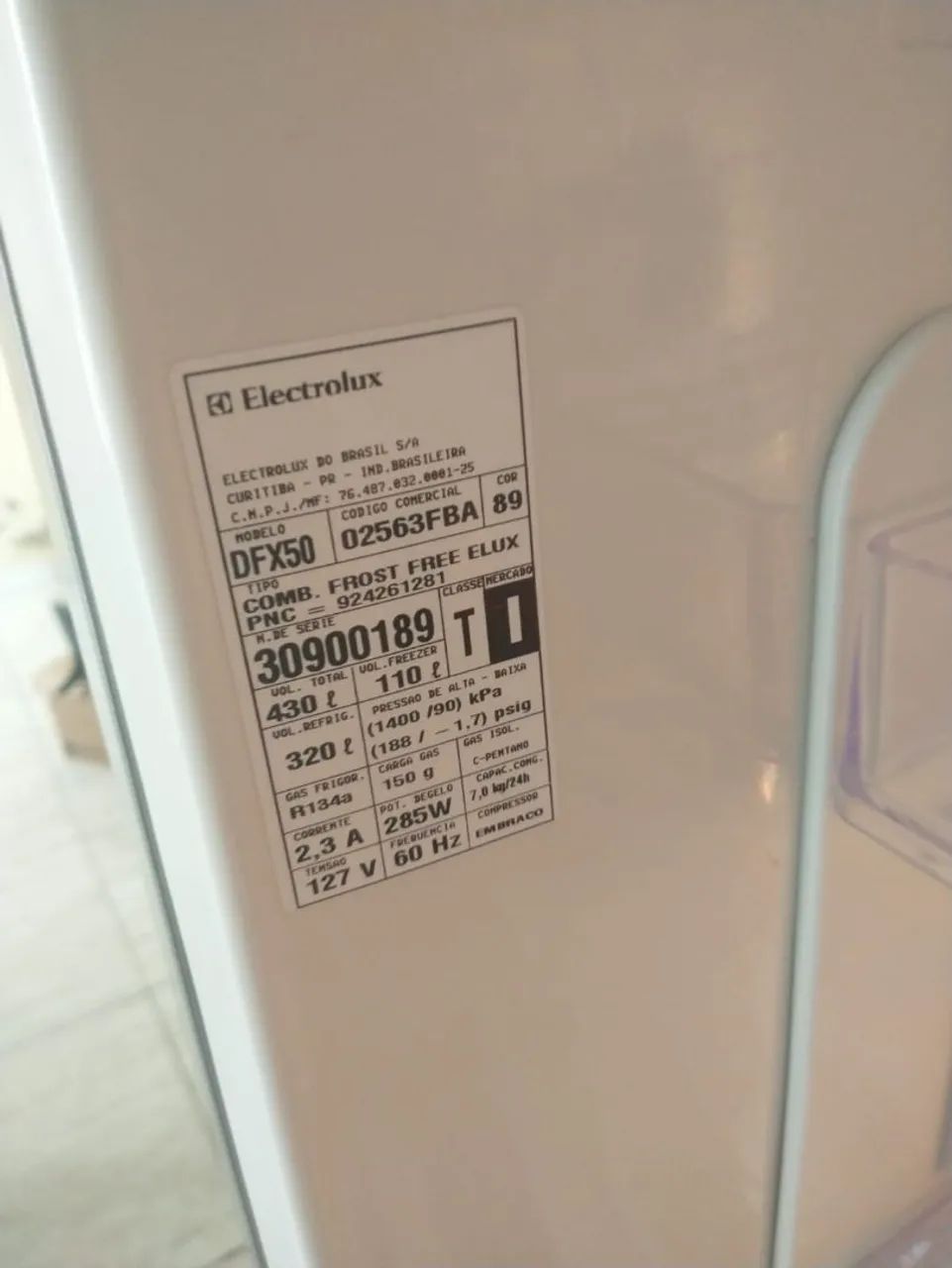 Geladeira Eletrolux 
