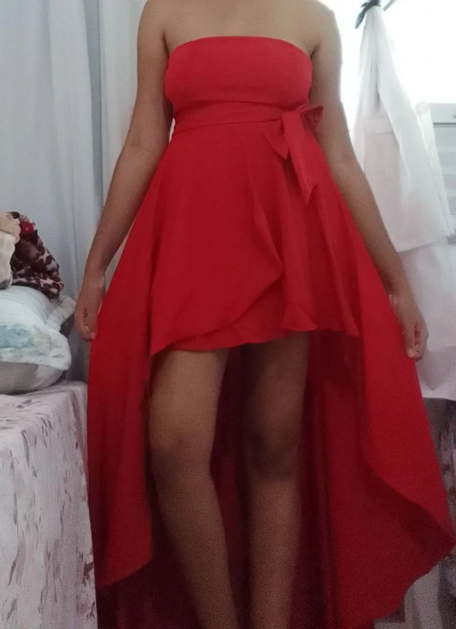 Vestido macaquinho tomara que caía midi/longo  - Foto 2