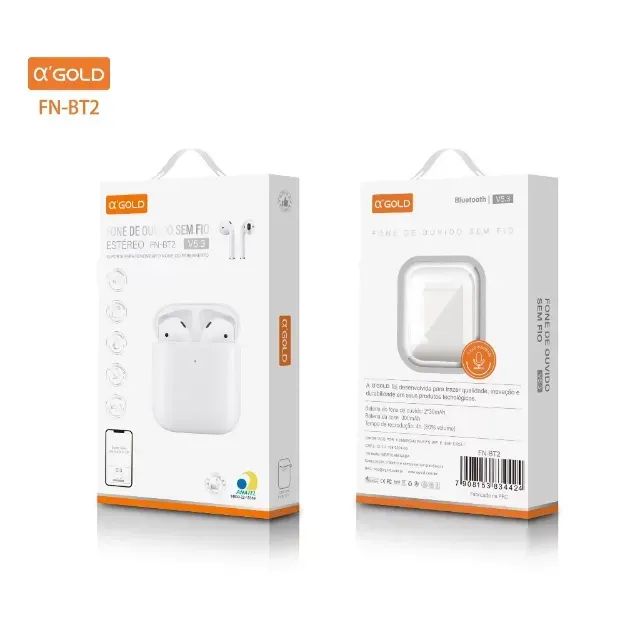 Fone de Ouvido Sem fio Bluetooth 5.4 a'Gold FN-BT2 - Foto 2