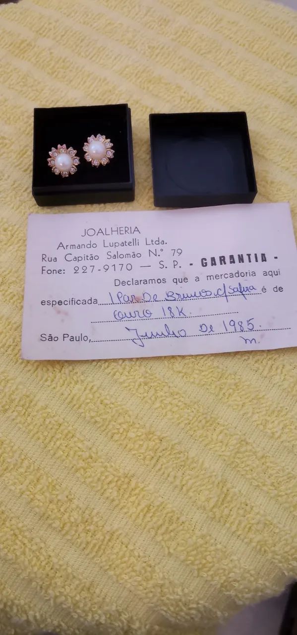 Brincos Lupatelli Ouro com Safira - Foto 4