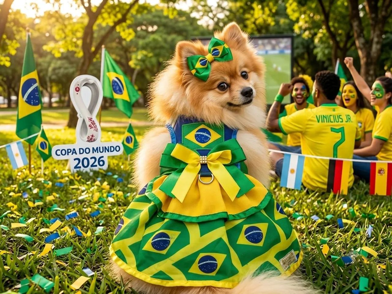 Roupa da copa para pet - Foto 2