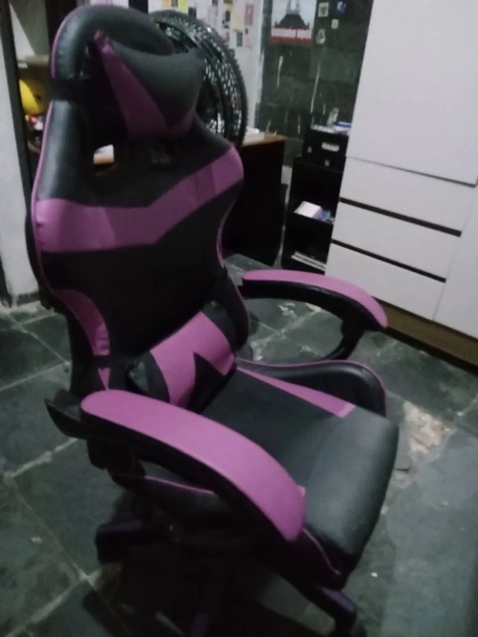 Cadeira Gamer Roxa - Foto 5