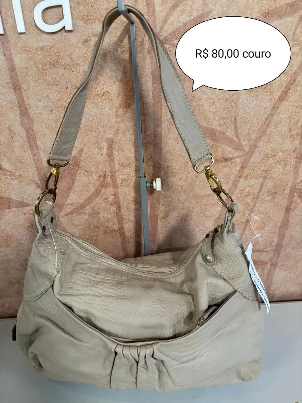 Bolsa de couro legítimo com avaria  - Foto 5