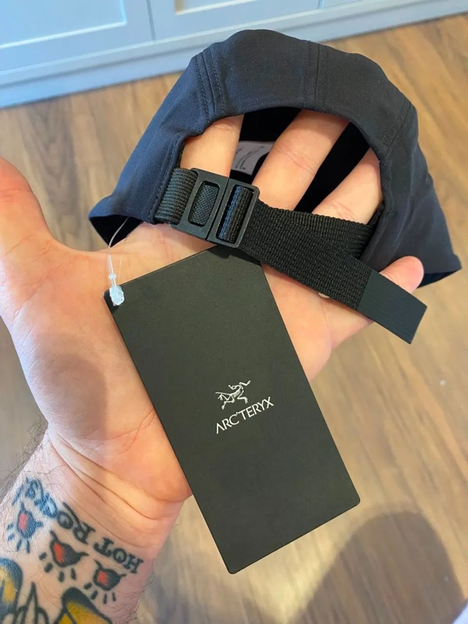 Boné Arc'teryx Gamma 5 Panel Cap Black / Arctic Silk tamanho G ou GG - Foto 2