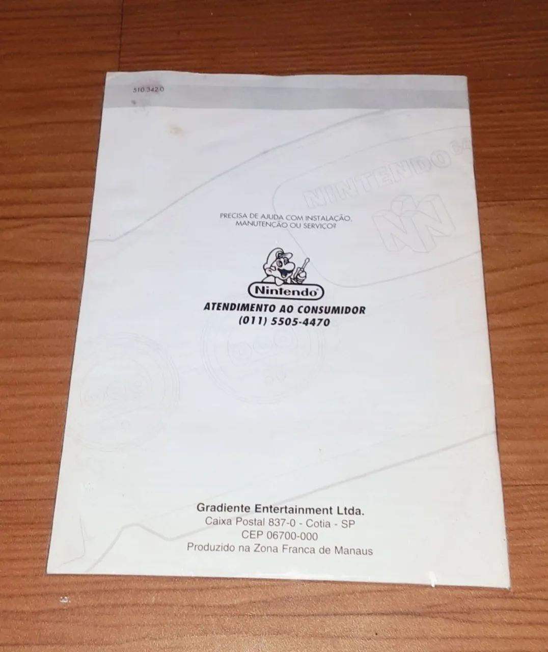Manual original N64 Nintendo 64 Gradiente. - Foto 2