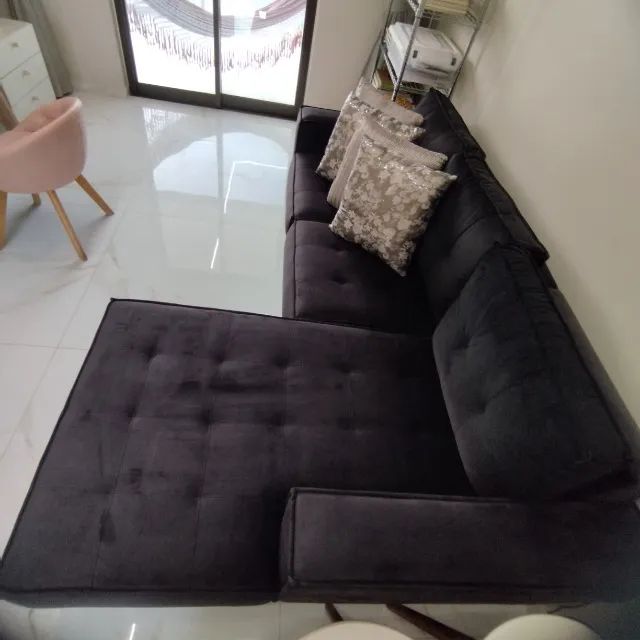 sofá de canto com chaise modelo Ibiza65581376774402124
